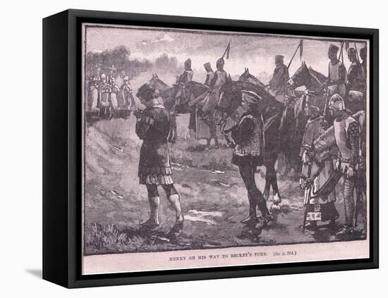 Henry on the Way to Becket's Tomb Ad 1174-Walter Paget-Framed Premier Image Canvas