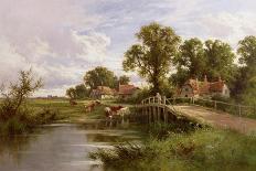 On the Thames Near Marlow-Henry Parker-Giclee Print