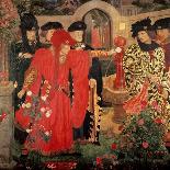 Choosing the Red and White Roses in the Temple Garden, 1910-Henry Payne-Giclee Print