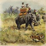 The Prince of Wales Tiger Hunting in India-Henry Payne-Giclee Print