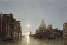 A Full Moon on the River at Brentford-Henry Pether-Framed Giclee Print