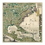 A Map of the British Empire in America, circa 1734-Henry Popple-Framed Giclee Print