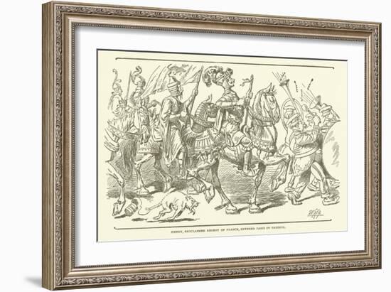 Henry, Proclaimed Regent of France, Entered Paris in Triumph-null-Framed Giclee Print