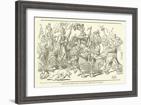 Henry, Proclaimed Regent of France, Entered Paris in Triumph-null-Framed Giclee Print