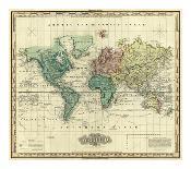 World on Mercators Projection, c.1823-Henry S^ Tanner-Art Print