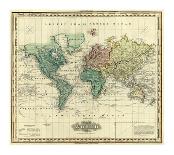 World on Mercators Projection, c.1823-Henry S^ Tanner-Art Print