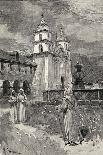 Fountain and Mission, Santa Barbara, California, from 'The Century Illustrated Monthly Magazine',…-Henry Sandham-Giclee Print