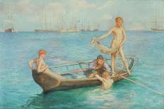 Three Companions-Henry Scott Tuke-Framed Giclee Print