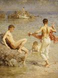 Ruby, Gold and Malachite, 1902-Henry Scott Tuke-Framed Giclee Print