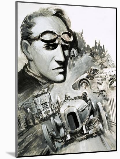 Henry Segrave Was the First Man to Break the 200Mph Barrier-Graham Coton-Mounted Giclee Print