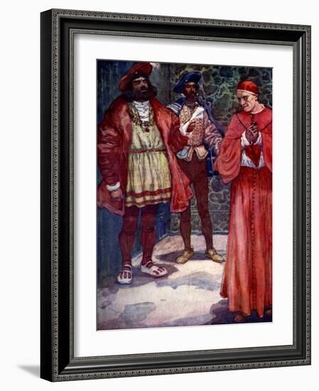 Henry Sent Wolsey Away from Court, C1529-AS Forrest-Framed Giclee Print