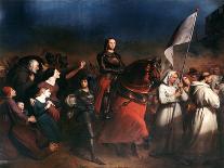 Joan of Arc's Entry into Orleans, Evening of the Liberation of the Town, 8 May 1429' (C1818-186)-Henry Sheffer-Framed Premier Image Canvas