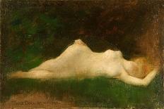 Nude Study (Oil on Canvas)-Henry Siddons Mowbray-Framed Giclee Print