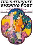 "Oriental Vase," Saturday Evening Post Cover, April 5, 1930-Henry Soulen-Giclee Print