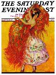 "Female Flamenco Dancer," Saturday Evening Post Cover, May 21, 1932-Henry Soulen-Giclee Print