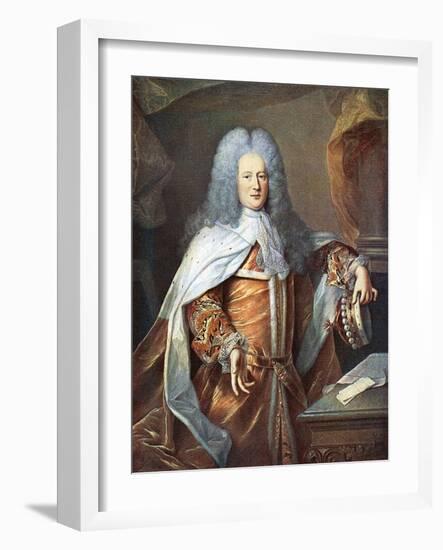 Henry St John Bolingbrok-Hyacinthe Rigaud-Framed Art Print