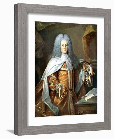 Henry St John, Viscount of Bolingbroke, English Politician and Philosopher, 18th Century-Hyacinthe Rigaud-Framed Giclee Print