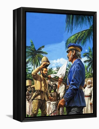Henry Stanley Greets David Livingstone-Roger Payne-Framed Premier Image Canvas