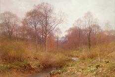 A Wooded River, Landscape Autumn watercolor-Henry Sutton Palmer-Framed Giclee Print