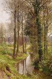 A Wooded River, Landscape Autumn watercolor-Henry Sutton Palmer-Framed Giclee Print