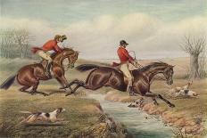 A Steeplechase: A slap at a stone enclosure. 5 to 4 on white, 1827-Henry Thomas Alken-Framed Giclee Print