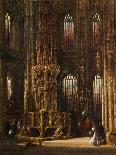 Interior of the Church of St. Lawrence, Nuremberg, C.1875-Henry Thomas Schafer-Framed Premier Image Canvas