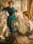 A Girl with a Parrot-Henry Tonks-Mounted Giclee Print