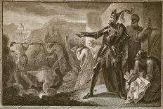 The Ascent of Vesuvius, 1785-91 (W/C over Graphite on Paper)-Henry Tresham-Giclee Print