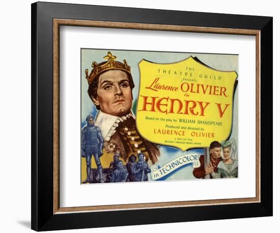 Henry V, 1944, Directed by Laurence Olivier-null-Framed Giclee Print