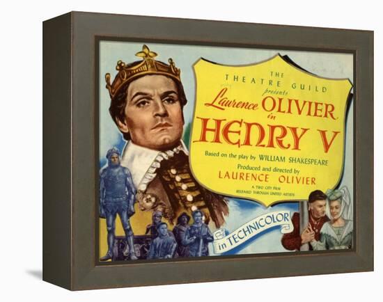 Henry V, 1944, Directed by Laurence Olivier-null-Framed Premier Image Canvas