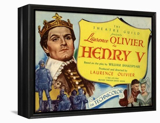 Henry V, 1944, Directed by Laurence Olivier-null-Framed Premier Image Canvas