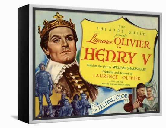 Henry V, 1944, Directed by Laurence Olivier-null-Framed Premier Image Canvas