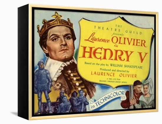 Henry V, 1944, Directed by Laurence Olivier-null-Framed Premier Image Canvas