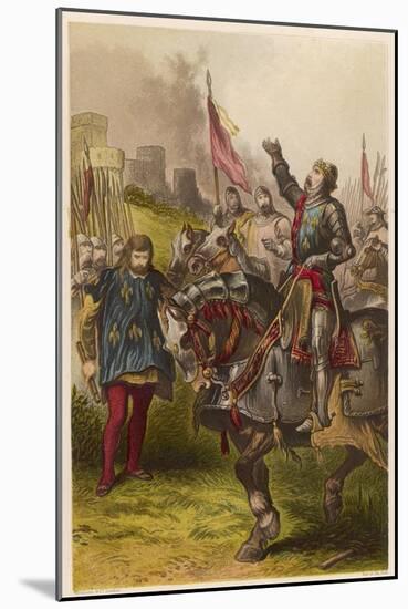 Henry V, Act IV Scene I: Henry V Victorious after the Battle of Agincourt-Joseph Kronheim-Mounted Art Print