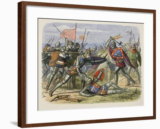 Henry V Attacked by the Duke of Alencon on the Battlefield-James William Edmund Doyle-Framed Giclee Print