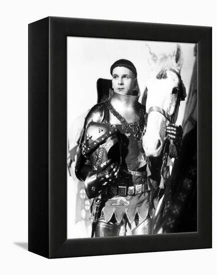 Henry V, Laurence Olivier, 1944, with Horse-null-Framed Stretched Canvas