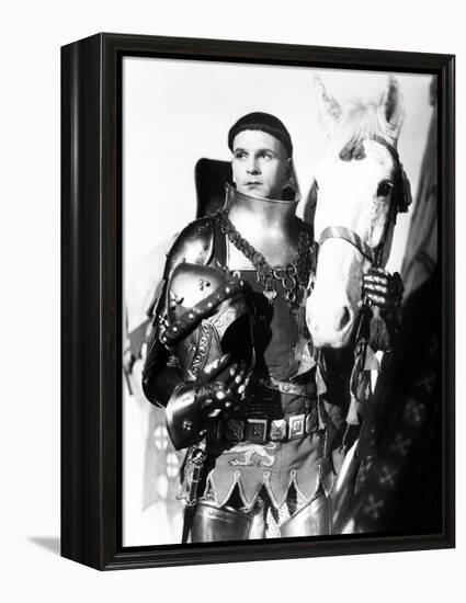 Henry V, Laurence Olivier, 1944, with Horse-null-Framed Stretched Canvas