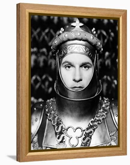 Henry V, Laurence Olivier As King Henry V, 1944-null-Framed Stretched Canvas