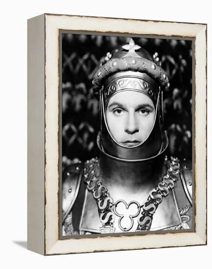 Henry V, Laurence Olivier As King Henry V, 1944-null-Framed Stretched Canvas