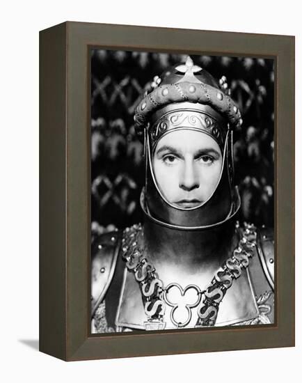 Henry V, Laurence Olivier As King Henry V, 1944-null-Framed Stretched Canvas