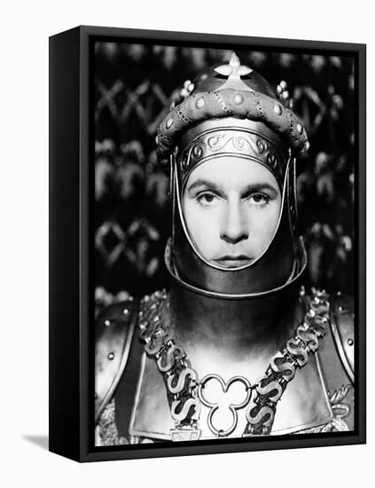 Henry V, Laurence Olivier As King Henry V, 1944-null-Framed Stretched Canvas