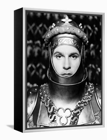 Henry V, Laurence Olivier As King Henry V, 1944-null-Framed Stretched Canvas