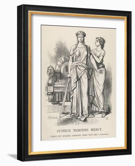 Henry VI, Justice Tempers Mercy "Mercy But Murders Pardoning Those That Kill.", Shakespeare-null-Framed Photographic Print