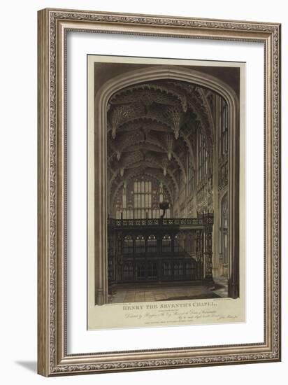 Henry VII Chapel, Westminster Abbey, London-Joseph Constantine Stadler-Framed Giclee Print