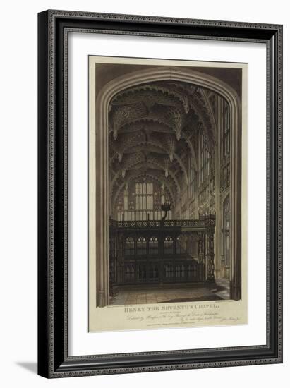 Henry VII Chapel, Westminster Abbey, London-Joseph Constantine Stadler-Framed Giclee Print