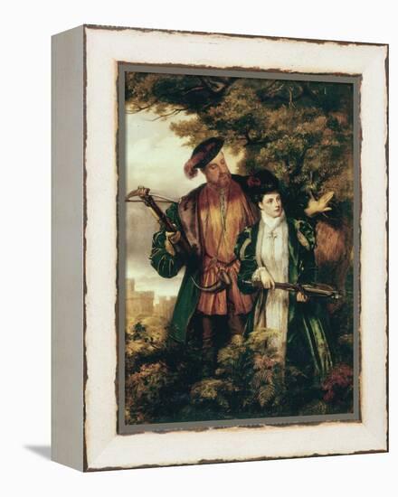 Henry VIII and Anne Boleyn Deer Shooting in Windsor Forest-William Powell Frith-Framed Premier Image Canvas