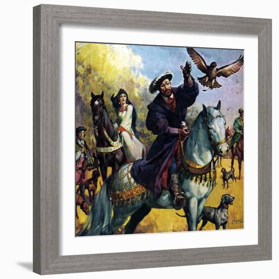 Henry Viii and Anne Boleyn-McConnell-Framed Giclee Print