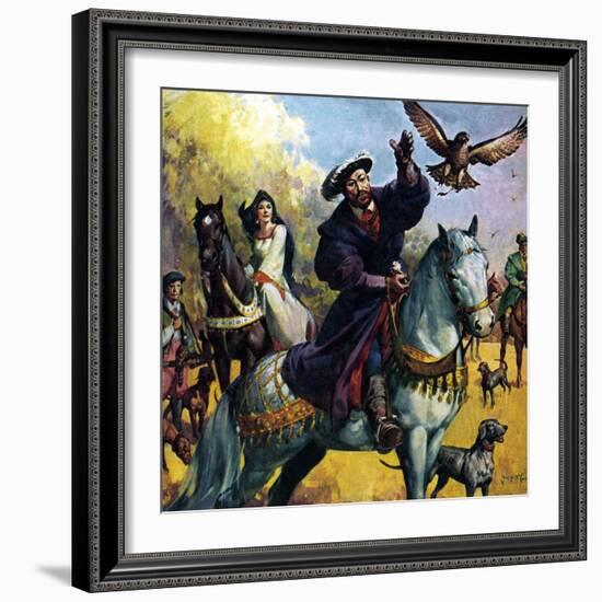 Henry Viii and Anne Boleyn-McConnell-Framed Giclee Print