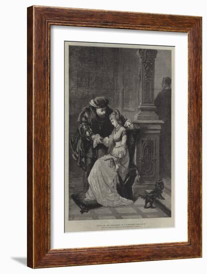 Henry VIII, and Anne Boleyn-George Frederick Folingsby-Framed Giclee Print