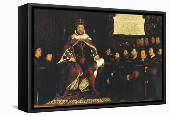 Henry Viii and the Barber Surgeons; Royal College of Surgeons-Hans Holbein the Younger-Framed Stretched Canvas